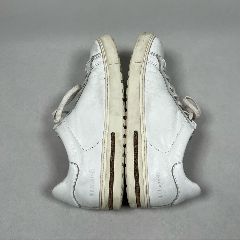 Birkenstock Sneakers Bend Low Women’s Size 10 White Leather Comfortable Shoes - Picture 7 of 12